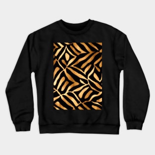 Stylized Tiger Fur - Printed Faux Hide #13 Crewneck Sweatshirt